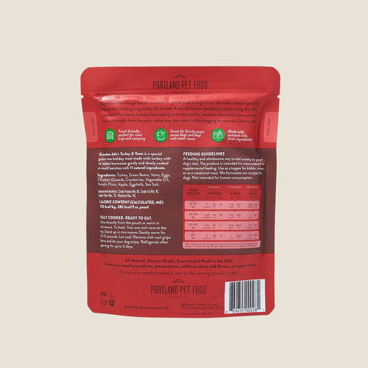 Portland Pet Food Company - Grandma Ada's Turkey & Yams Homestyle Dog Meal