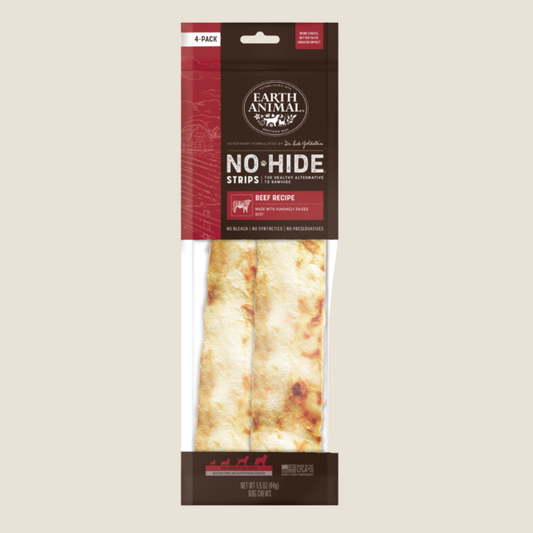 Earth Animal No-Hide Strips - Beef Recipe