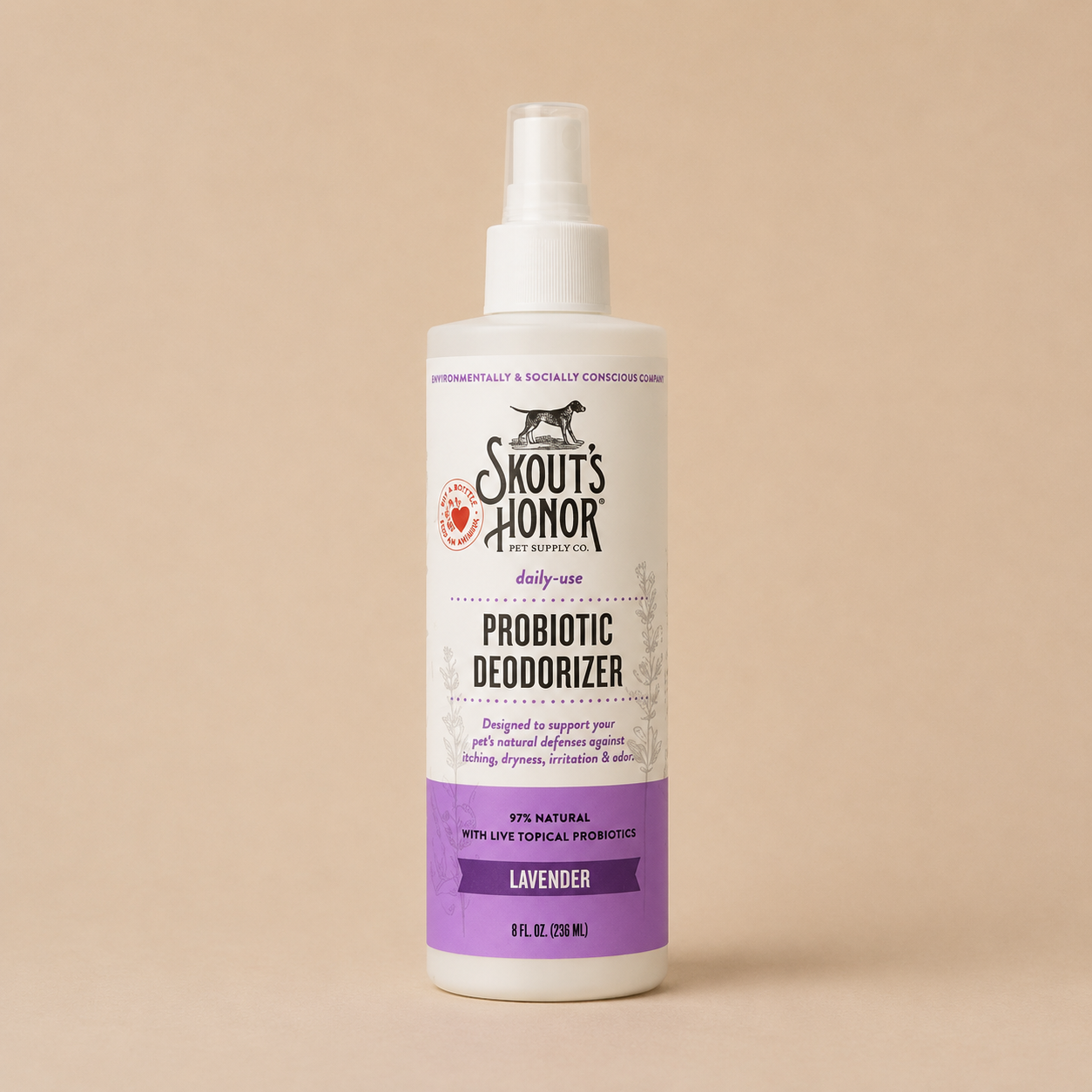 Skout's Honor Lavender Dog Probiotic Deodorizer