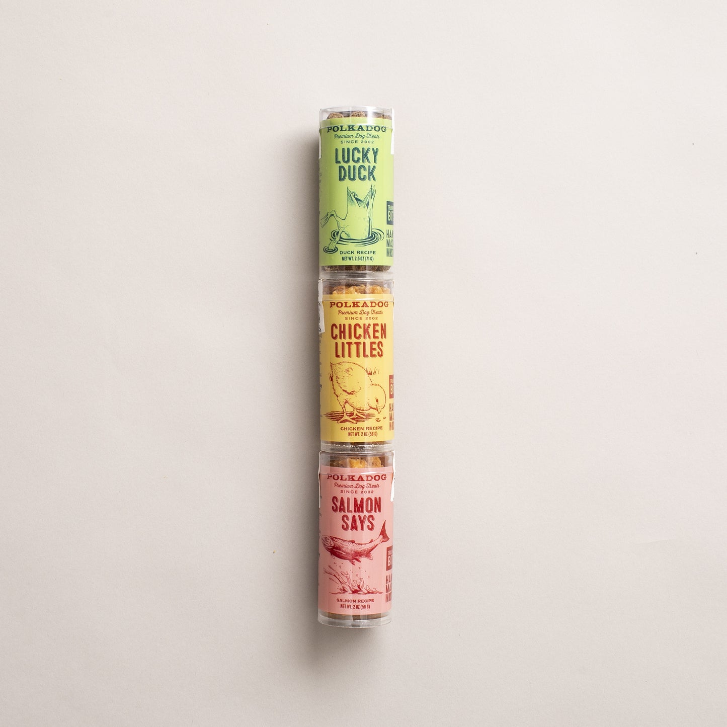 Polkadog salmon says Training tubes