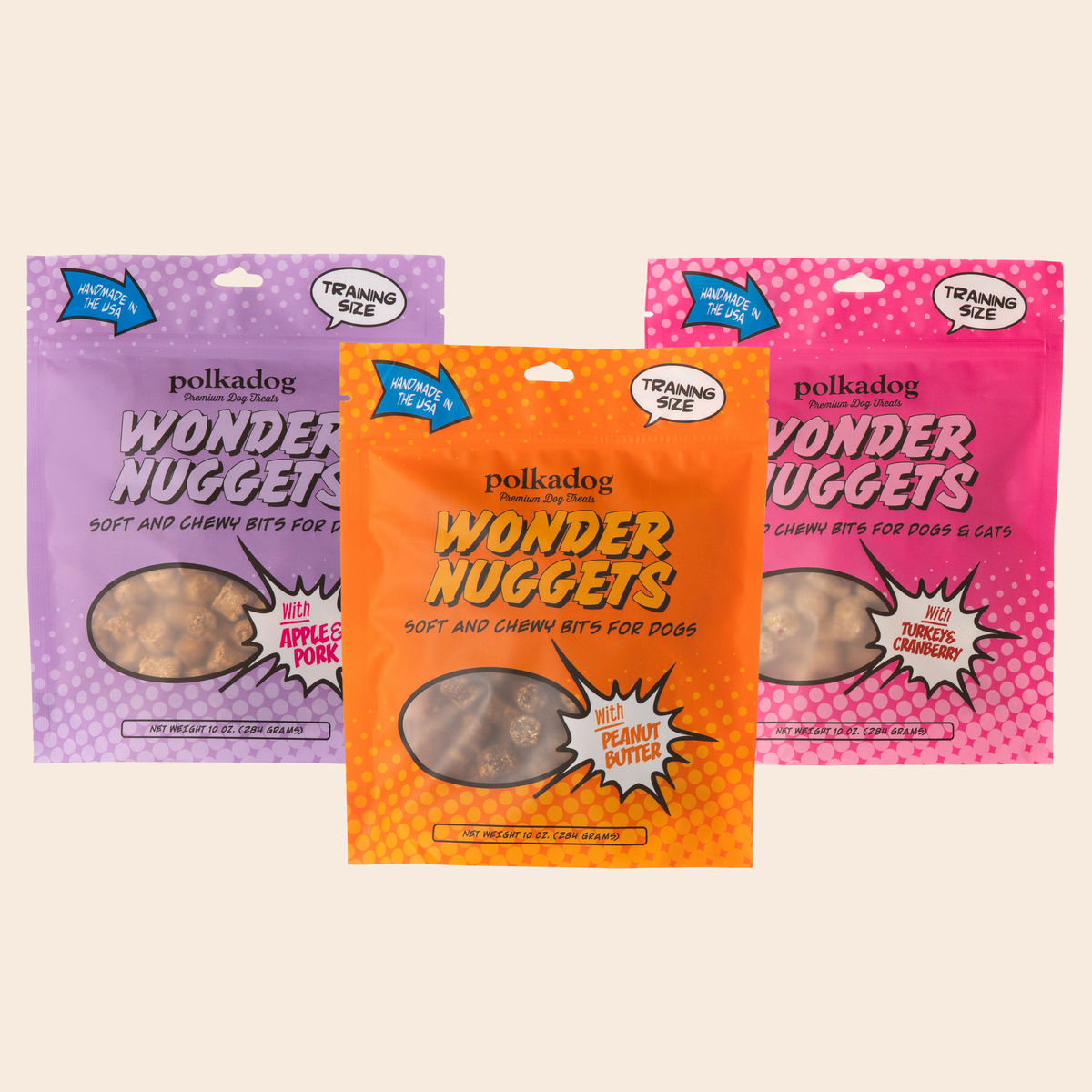 Polkadog Wonder Nuggets 3-Pack Bundle