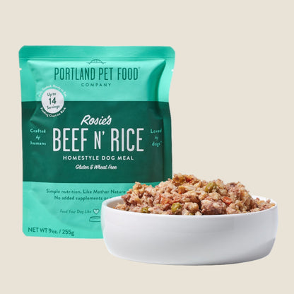 Portland Pet Food Company - Rosie's Beef N' Rice Homestyle Dog Meal