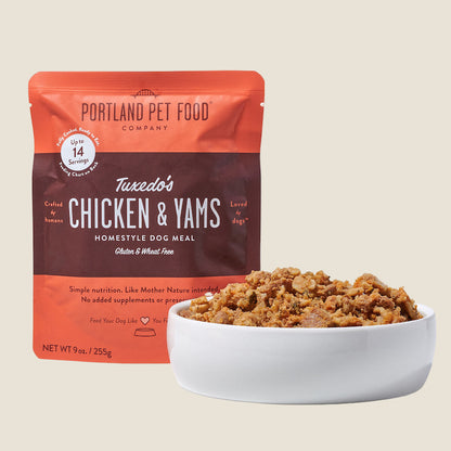 Portland Pet Food Company - Tuxedo's Chicken & Yams Homestyle Dog Meal