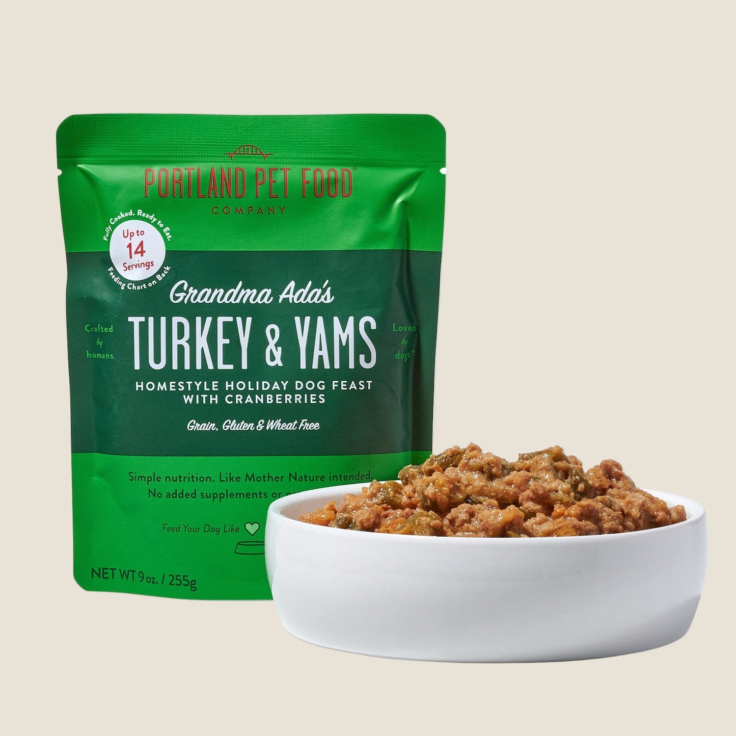 Portland Pet Food Company - Grandma Ada's Turkey & Yams Homestyle Dog Meal