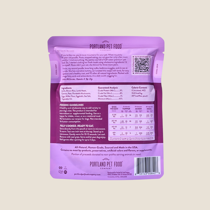 Portland Pet Food Company - Winnie's Lamb N' Rice Homestyle Dog Meal