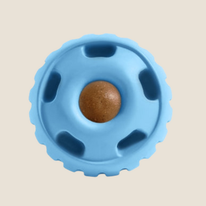 Blue Woof Pupsicle interactive dog toy, alternate view