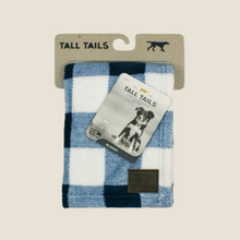 Load image into Gallery viewer, Tall Tails - Navy Plaid Blanket
