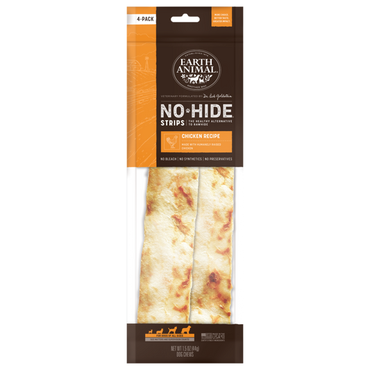 Earth Animal No-Hide Strips - Chicken Recipe