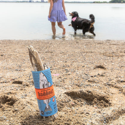Polkadog fish treats laid out for a New England clam bake