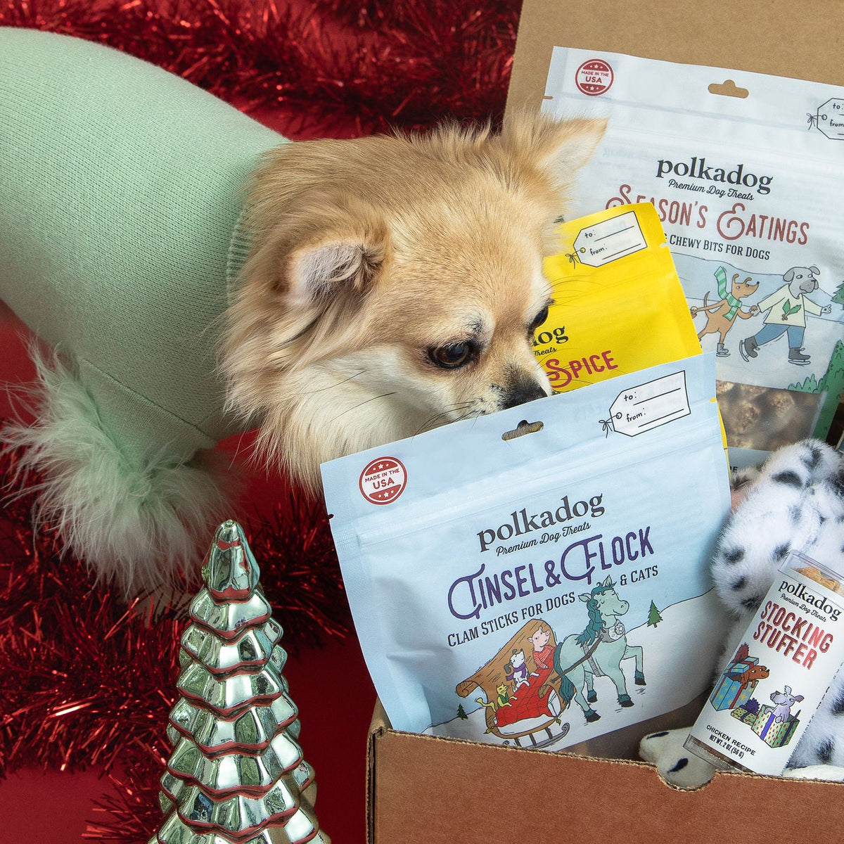 Polkadog Tinsel & Flock
