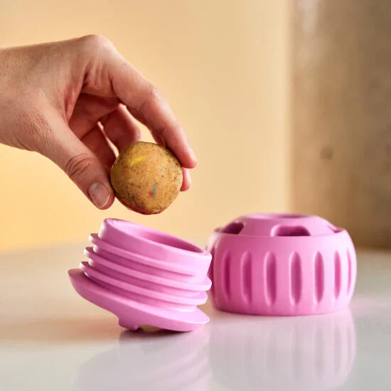Party Pink Woof Pupsicle interactive dog toy, alternate view