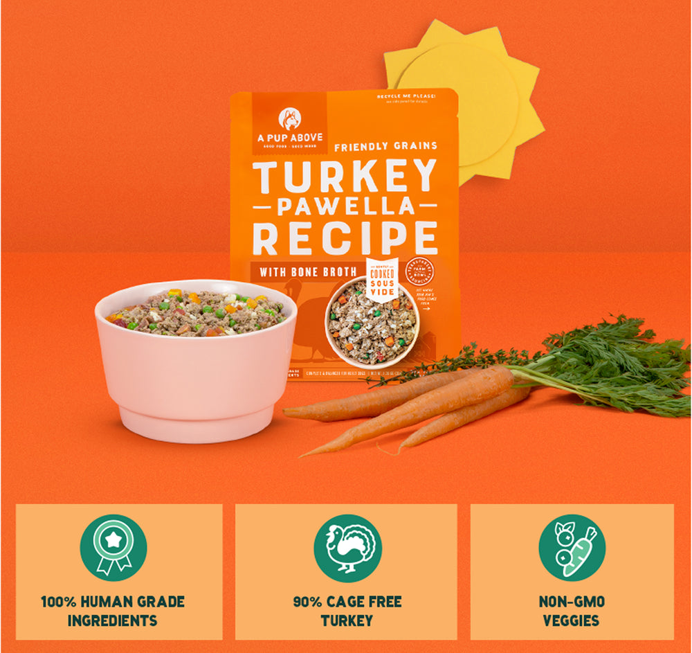 A Pup Above Turkey Pawella Gently Cooked Dog Food
