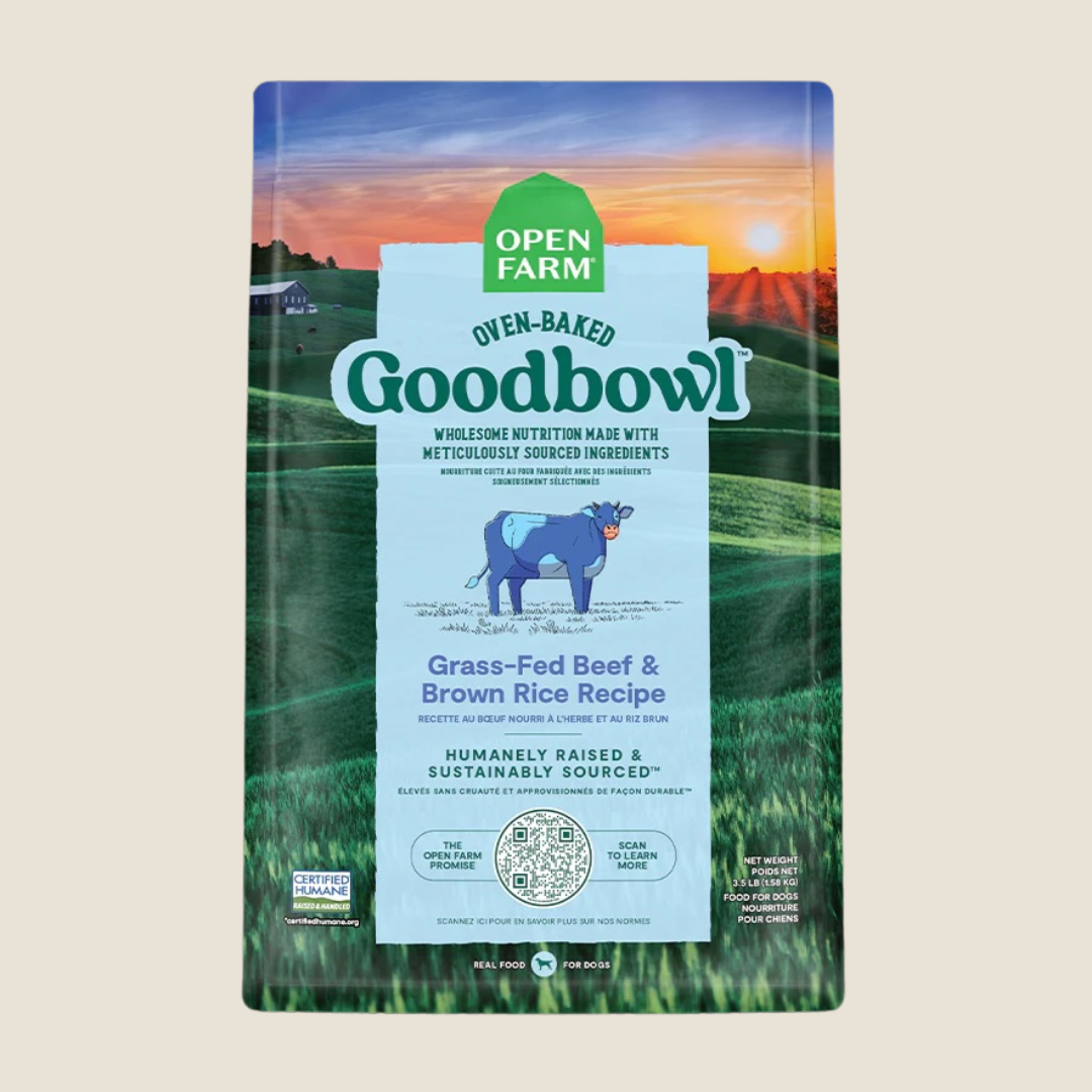 Open Farm - Goodbowl Grass-Fed Beef & Brown Rice Recipe for Dogs - MSPCA Donation