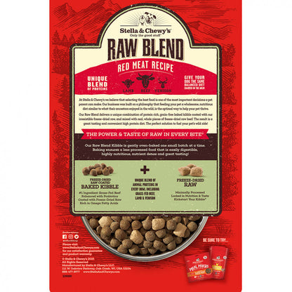 Stella & Chewy's Raw Blend Kibble - Red Meat Recipe for Dogs
