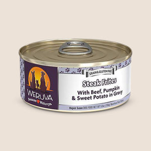 Weruva Canned Dog Food Weruva Steak Frites with Beef, Pumpkin and Sweet Potato in Gravy Grain-Free Canned Dog Food